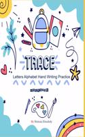 Trace letters Alphabet hand writing practice workbook