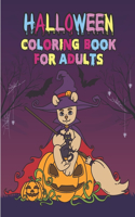 Halloween coloring book for adults