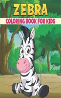 Zebra Coloring Book For Kids: 50 Baby Zebra Coloring Pages