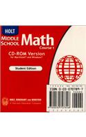 Holt Mathematics: Student Edition CD-ROM Course 1 2004