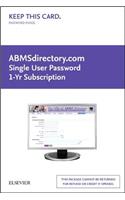 Abmsdirectory.com Single User - Password 1-Yr Sub