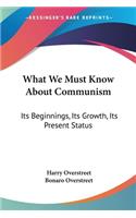 What We Must Know About Communism