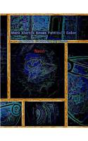 Mark Xiornik Rozen Pettinelli Color Artwork Drawings by Hand Neon