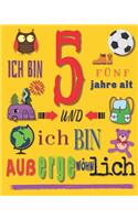 Ich bin 5 fünf Jahre alt und ich bin außergewöhnlich: Ein Skizzenbuch für Kinder die 5 Jahre alt sind