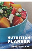 Nutrition Planner Foodtracker: A5 notebook 52 weeks calendar planner journal meal tracker motivational diary fitness plan
