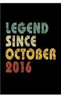 Legend Since October 2016