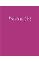 Namaste Notebook: Glossy Finish with 120 Blank Lined Pages