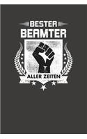 Bester Beamter Aller Zeiten: Punktiertes Notizbuch Mit 120 Seiten Zum Festhalten Für Eintragungen Aller Art
