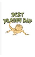 Best Dragon Dad: Funny Reptile Humor Journal For Lizards, Leopard Geckos, Chameleons, Alligators, Red Iguanas & Beardies Fans - 6x9 - 100 Blank Lined Pages