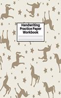 Handwriting Practice Paper Workbook