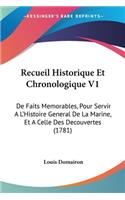 Recueil Historique Et Chronologique V1