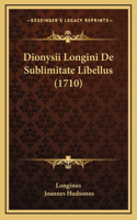 Dionysii Longini De Sublimitate Libellus (1710)