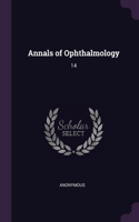 Annals of Ophthalmology: 14