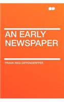 An Early Newspaper