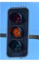 The Traffic Light Journal (Yellow - Caution): 150 page lined notebook/diary