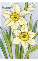 Journal: Daffodils 6x9 - Dot Journal - Journal with Dot Grid Paper - Dotted Pages with Light Grey Dots(English)