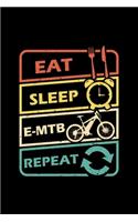 EAT SLEEP E-MTB REPEAT Notizbuch