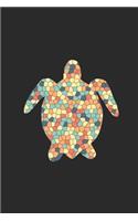 Turtle Mosaic: Blank Lined Notebook (6" x 9" - 120 pages) Animal Mosaic Themed Notebook for Daily Journal, Diary, Gift