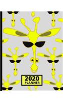 2020 Planner: Giraffe 1-Year Daily, Weekly and Monthly Organizer With Calendar, Gifts For Giraffe Lovers, Women, Men, Adults and Kids (8" x 10")