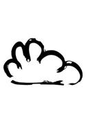 Cloud Notebook: College Ruled Line Paper Pages Journal 6 x 9 Inches (15,2 x 22,9 cm) - Nature Art Gift Idea - Diary, Photo Album or Recipes Booklet(142 Nature Print)