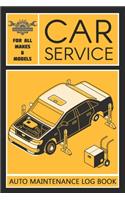 Auto Log Book: Car Maintenance Log Book, Car Maintenance Record Book - Service and Repair Record Book. Log Date, Mileage, Repairs And Maintenance, Journey Road Tri(4 Car Log Book)
