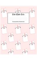 Composition Notebook - Cute White Cats