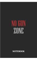 No Gun Zone Notebook