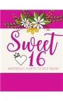 Sweet 16 Birthday Party Guest Book