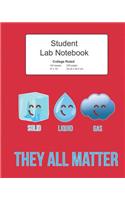 Student Science Lab Lined Notebook