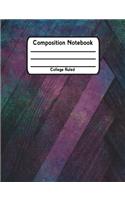 Composition Notebook: School Notebook College Ruled Lined V41