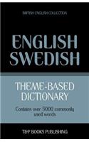 Theme-based dictionary British English-Swedish - 5000 words