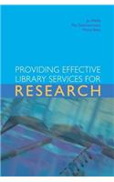 Providing Effective Library Services for Research