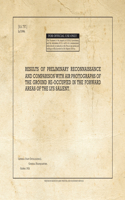 Results of Preliminary Reconnaissance and Comparison with Air Photographs of the Ground Re-Occupied in the Forward Areas of the Lys Salient