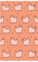 Journal Notebook For Cat Lovers - Funny Cat Pattern In Orange: Blank Journal To Write In, Unlined For Journaling, Writing, Planning and Doodling, For Women, Men, Kids, 160 Pages, Easy To Carry Size(22 Blank Journal Notebook)