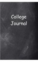 College Journal Chalkboard Design