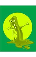 Slime Notebook: Lined Journal - Composition Book - 8.5 X 11 Paper - Wide Ruled - 100 Pages
