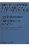 Aufrechtstehen Im Nichts: Untersuchungen Zum A-Sozialen Im Werk Hans Erich Nossacks