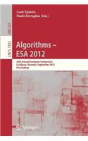 Algorithms -- ESA 2012