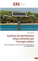 Système de Distribution D Eau Alimenté Par L Énergie Solaire
