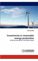 Investments in Renewable Energy Production
