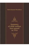 Summary of child-welfare laws passed in 1916: (English)