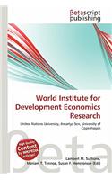 World Institute for Development Economics Research: (English)