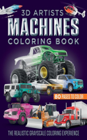 3D Artists Machines Coloring Book