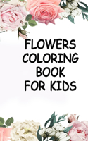 Flowers coloring book for kids