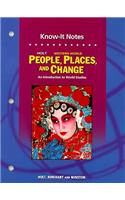 Holt Western World People, Places, and Change Know-It Notes: An Introduction to World Studies