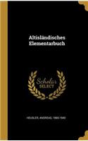 Altisländisches Elementarbuch