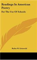 Readings In American Poetry: For The Use Of Schools