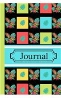 Journal: Flamingo Tropical Summer Black Writing Gift - Lined JOURNAL, 130 pages, 6 x 9