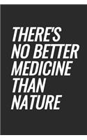 There's No Better Medicine Than Nature: Herbalism Blank Lined Notebook