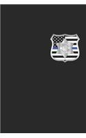 Thin Blue Line Notebook - National Police Week LEO Gift Thin Blue Line - Thin Blue Line Journal